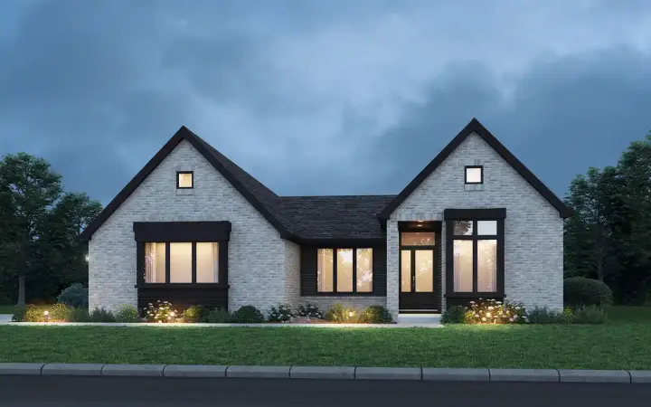 Scandinavian house plans 74-1047 - front exterior, 2,389 sq ft, 3 bed, 3 bath house plans | Monster House Plans