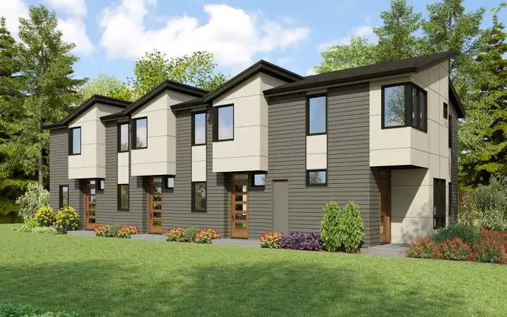 Modern house plans 74-1050 - front exterior, 4,517 sq ft, 8 bed, 4 bath house plans | Monster House Plans