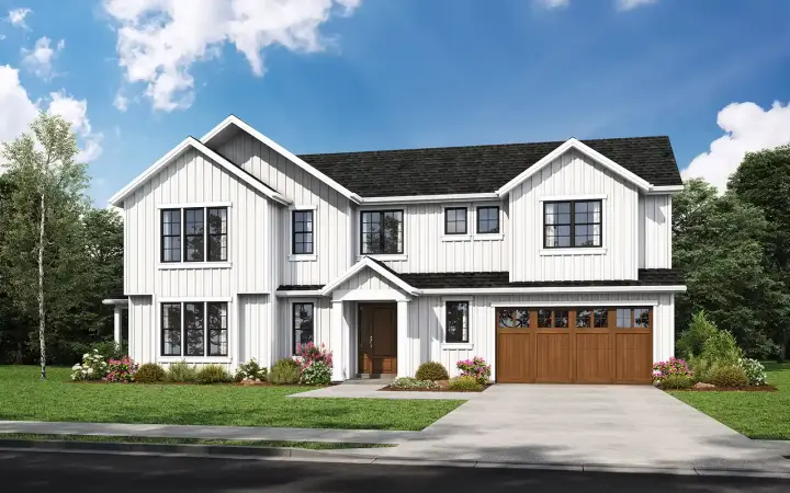 Modern Farmhouse house plans 74-1056 - front exterior, 2,299 sq ft, 3 bed, 2 bath house plans | Monster House Plans