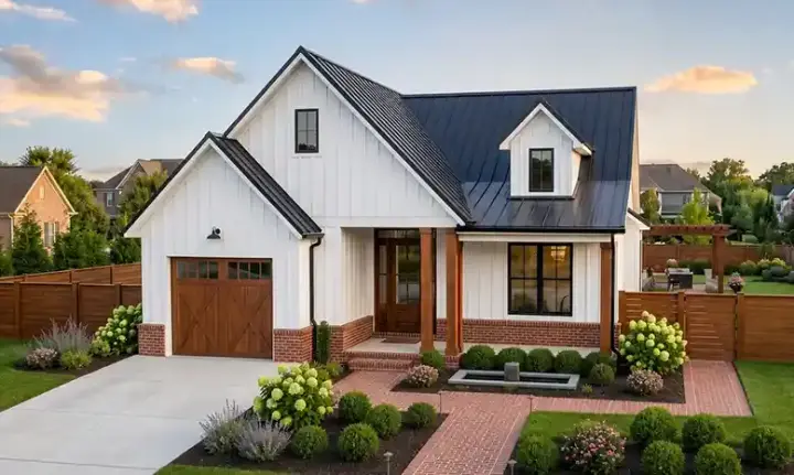 Country house plans 74-1085 - front exterior, 1,298 sq ft, 2 bed, 2 bath house plans | Monster House Plans