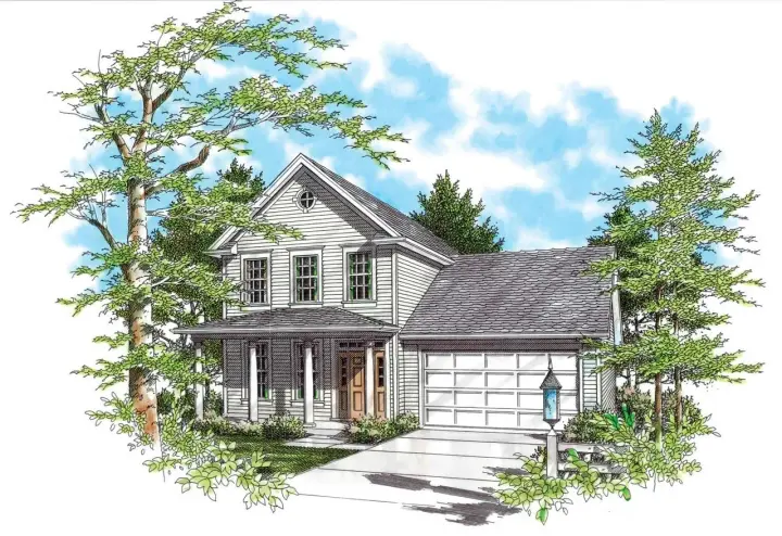 Traditional house plans 74-272 - front exterior, 1,875 sq ft, 3 bed, 2 bath house plans | Monster House Plans