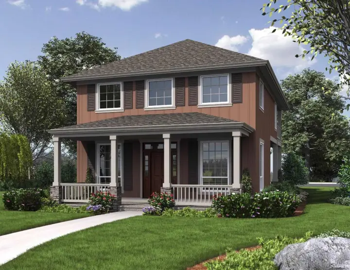 Craftsman house plans 74-276 - front exterior, 1,705 sq ft, 3 bed, 2 bath house plans | Monster House Plans