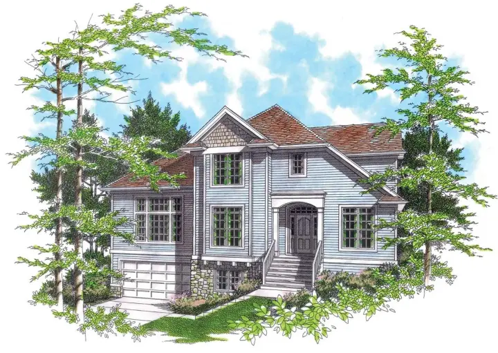 Traditional house plans 74-325 - front exterior, 2,214 sq ft, 3 bed, 2 bath house plans | Monster House Plans