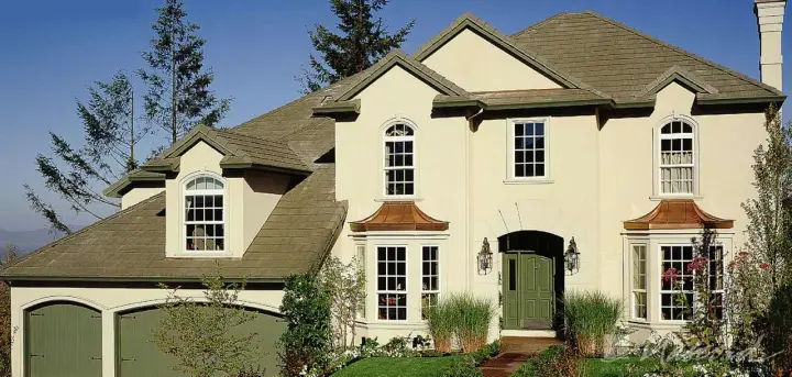 European house plans 74-375 - front exterior, 3,217 sq ft, 4 bed, 3 bath house plans | Monster House Plans