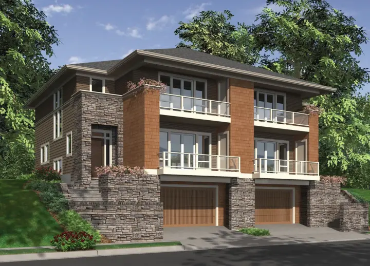 Contemporary house plans 74-507 - front exterior, 5,722 sq ft, 3 bed, 2 bath house plans | Monster House Plans