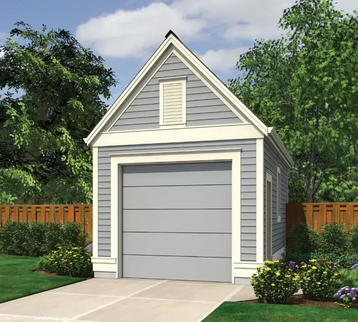Traditional house plans 74-528 - front exterior, 286 sq ft, 0 bed, 0 bath house plans | Monster House Plans