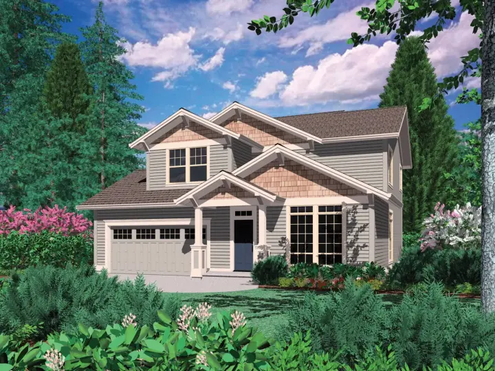 Craftsman house plans 74-530 - front exterior, 1,958 sq ft, 3 bed, 2 bath house plans | Monster House Plans