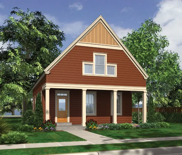 Coastal house plans 74-546 - front exterior, 1,895 sq ft, 3 bed, 2 bath house plans | Monster House Plans