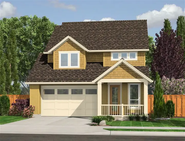 Craftsman house plans 74-562 - front exterior, 1,588 sq ft, 3 bed, 2 bath house plans | Monster House Plans