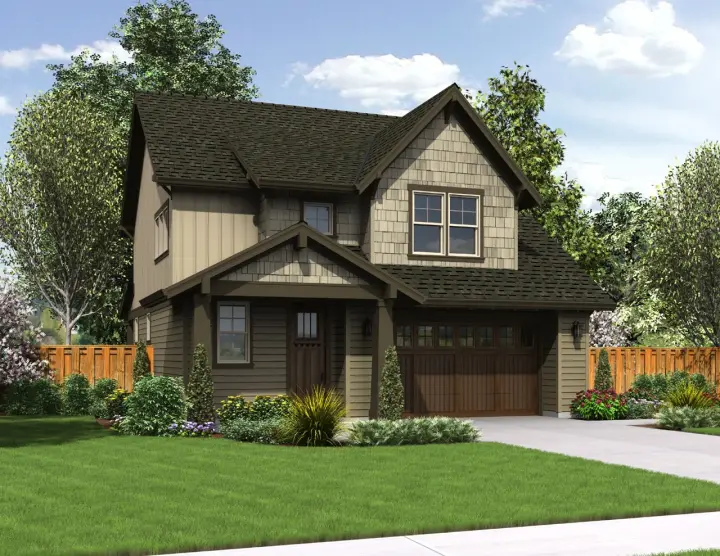 Cottage house plans 74-686 - front exterior, 1,635 sq ft, 3 bed, 2 bath house plans | Monster House Plans