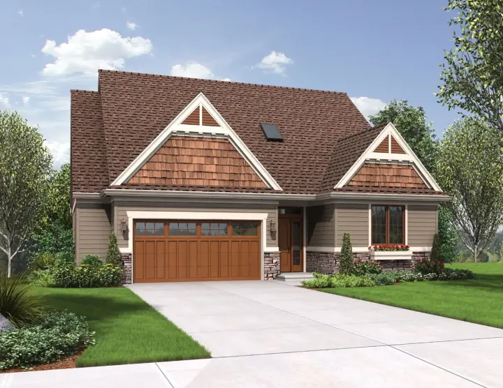 Craftsman house plans 74-697 - front exterior, 2,905 sq ft, 4 bed, 3 bath house plans | Monster House Plans