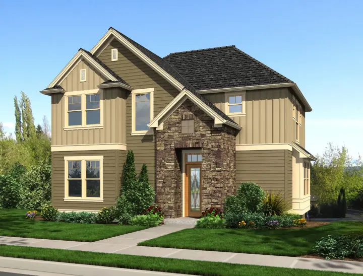 Craftsman house plans 74-702 - front exterior, 2,403 sq ft, 4 bed, 3 bath house plans | Monster House Plans