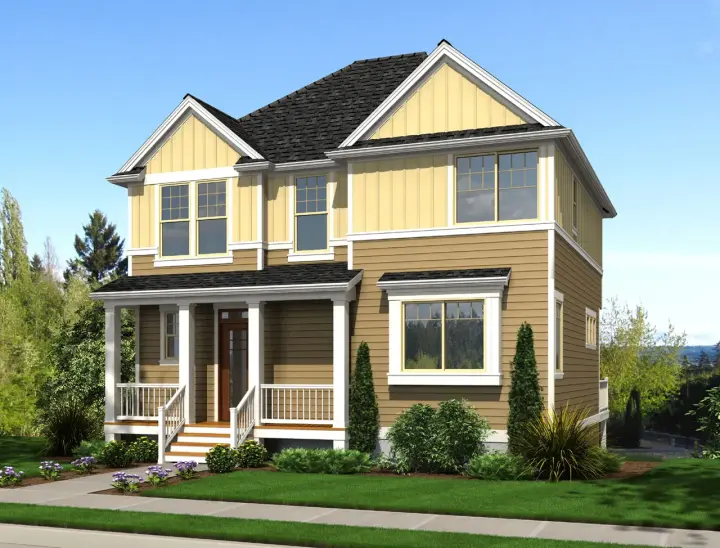 Craftsman house plans 74-705 - front exterior, 2,550 sq ft, 4 bed, 3 bath house plans | Monster House Plans