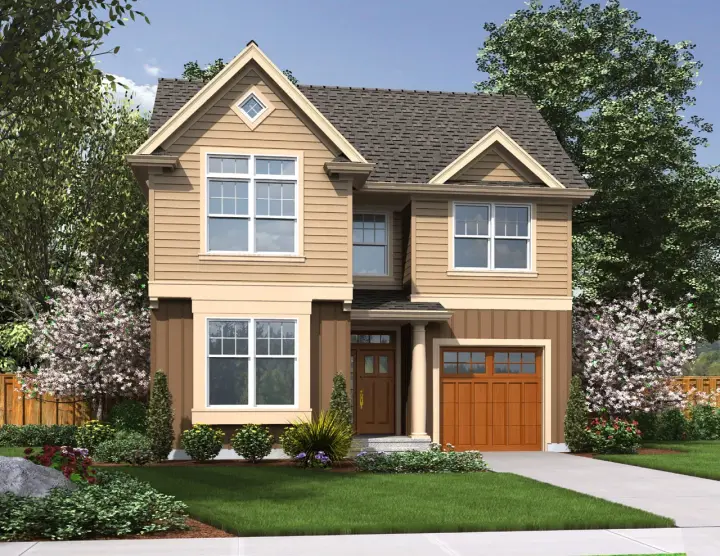 Cottage house plans 74-726 - front exterior, 1,660 sq ft, 3 bed, 2 bath house plans | Monster House Plans