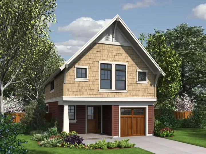 Cottage house plans 74-736 - front exterior, 1,759 sq ft, 3 bed, 2 bath house plans | Monster House Plans