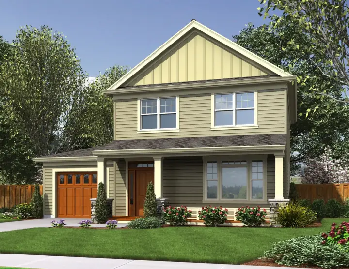 Country house plans 74-746 - front exterior, 1,700 sq ft, 4 bed, 2 bath house plans | Monster House Plans