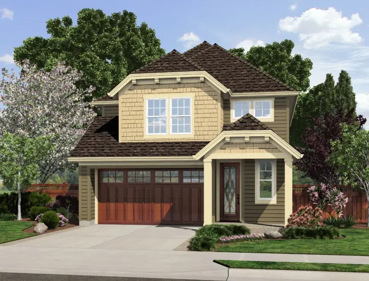 Cottage house plans 74-750 - front exterior, 1,816 sq ft, 3 bed, 2 bath house plans | Monster House Plans