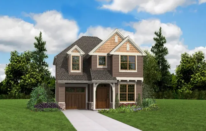 Cottage house plans 74-816 - front exterior, 1,687 sq ft, 4 bed, 2 bath house plans | Monster House Plans