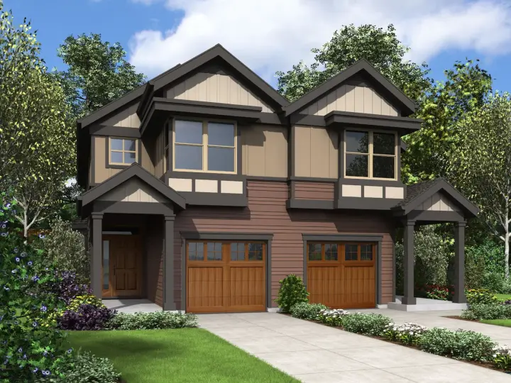 Craftsman house plans 74-833 - front exterior, 3,074 sq ft, 6 bed, 4 bath house plans | Monster House Plans