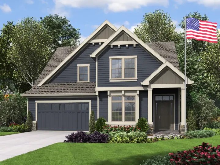 Craftsman house plans 74-840 - front exterior, 2,960 sq ft, 4 bed, 3 bath house plans | Monster House Plans