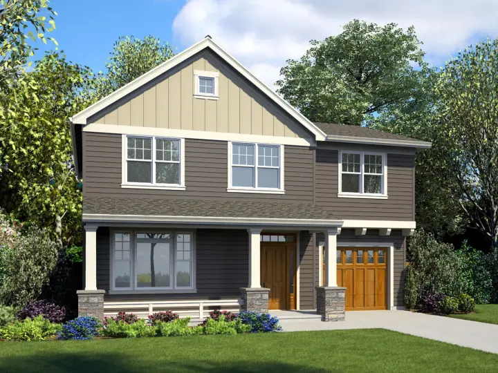 Cottage house plans 74-856 - front exterior, 2,244 sq ft, 4 bed, 3 bath house plans | Monster House Plans