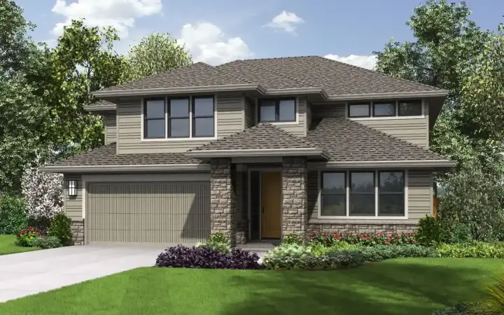 Northwest house plans 74-881 - front exterior, 3,185 sq ft, 4 bed, 3 bath house plans | Monster House Plans