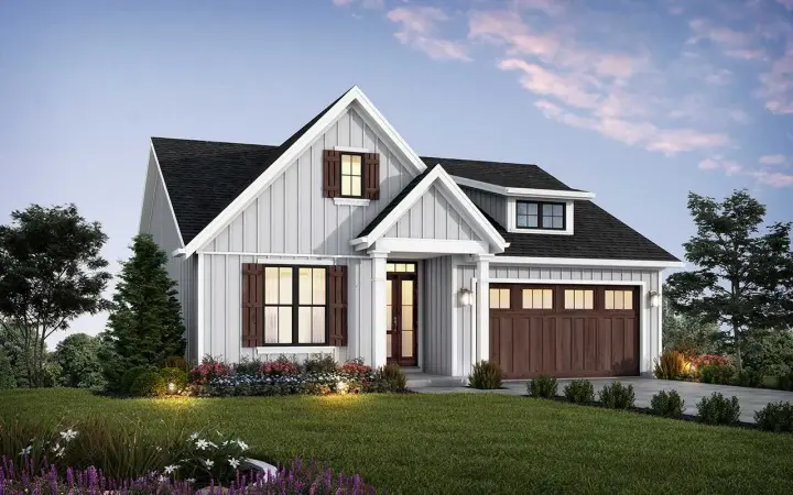 Modern Farmhouse house plans 74-946 - front exterior, 2,269 sq ft, 3 bed, 3 bath house plans | Monster House Plans
