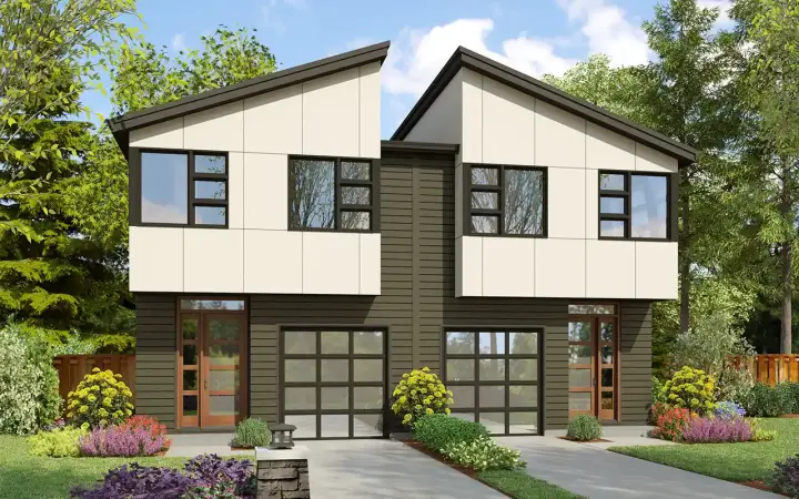 Contemporary house plans 74-981 - front exterior, 3,224 sq ft, 6 bed, 4 bath house plans | Monster House Plans