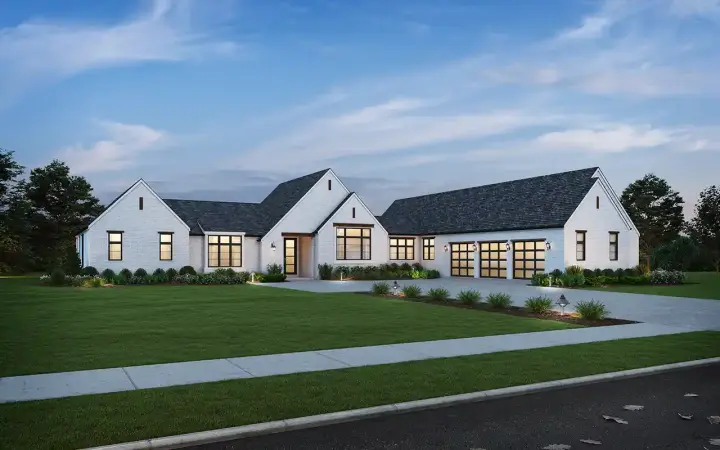 Traditional house plans 74-994 - front exterior, 3,704 sq ft, 4 bed, 4 bath house plans | Monster House Plans