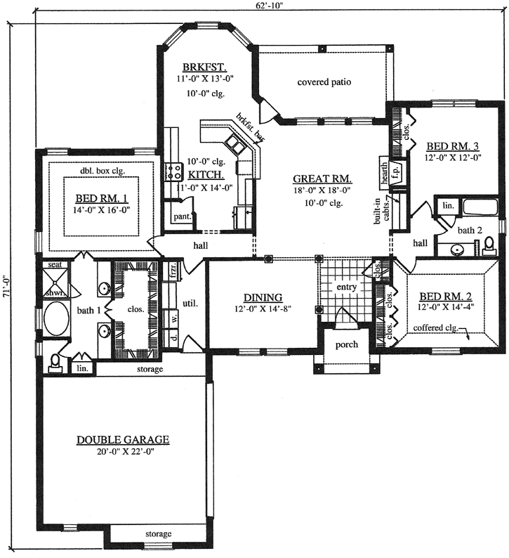 Main Floor Plan: 75-101