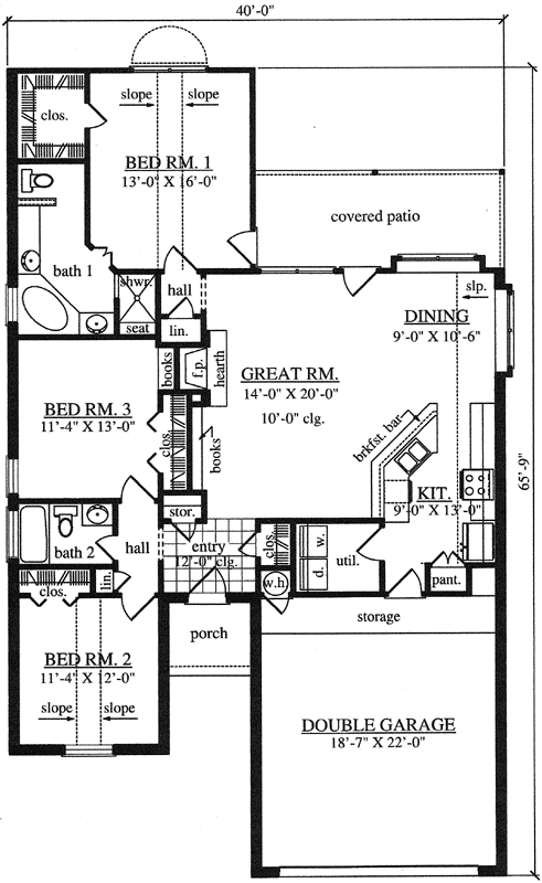 Main Floor Plan: 75-102