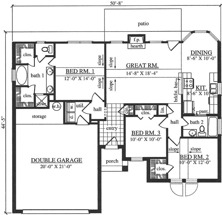 Main Floor Plan: 75-104