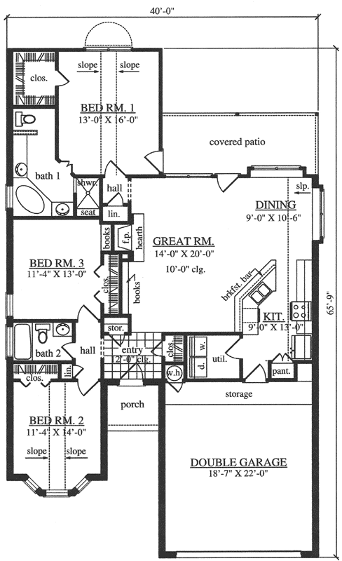 Main Floor Plan: 75-107