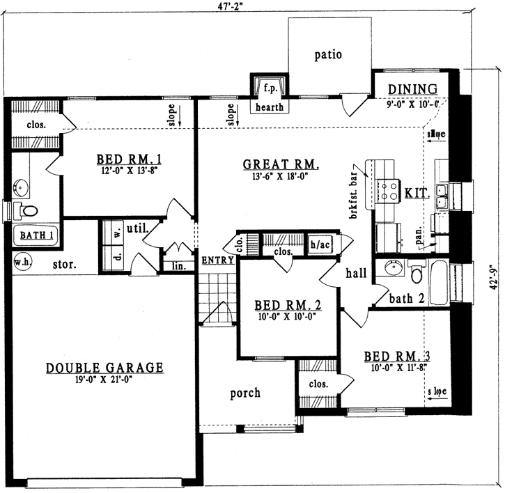 Main Floor Plan: 75-111