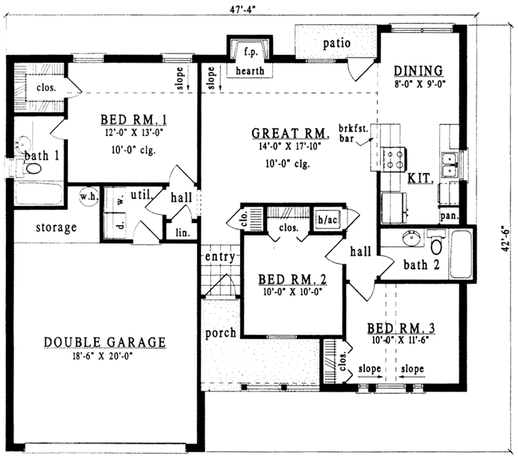 Main Floor Plan: 75-112