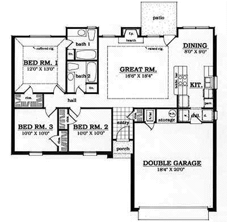 Main Floor Plan: 75-114