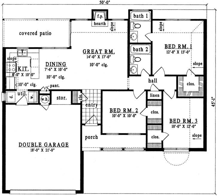 Main Floor Plan: 75-115