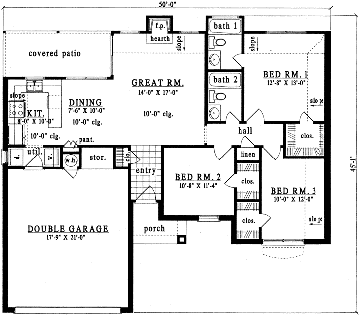 Main Floor Plan: 75-116