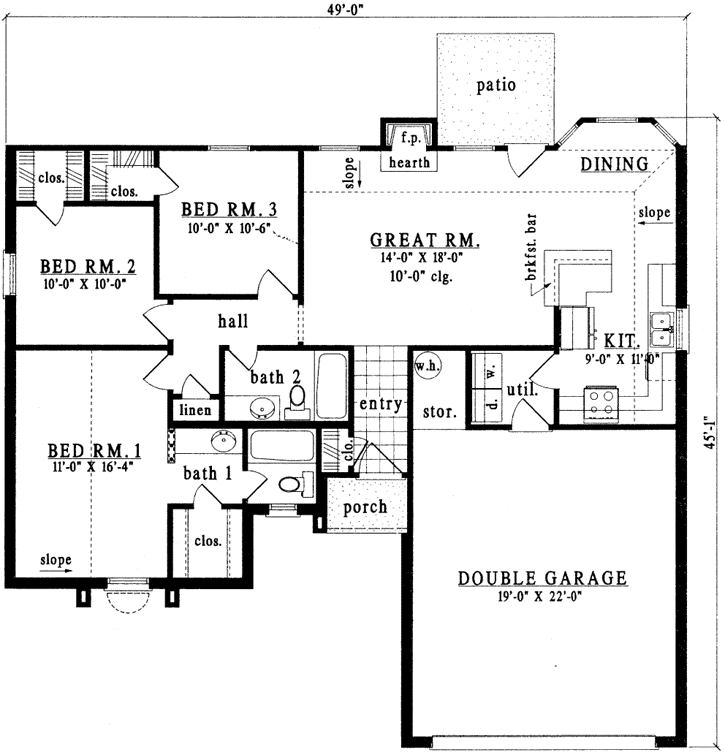 Main Floor Plan: 75-119