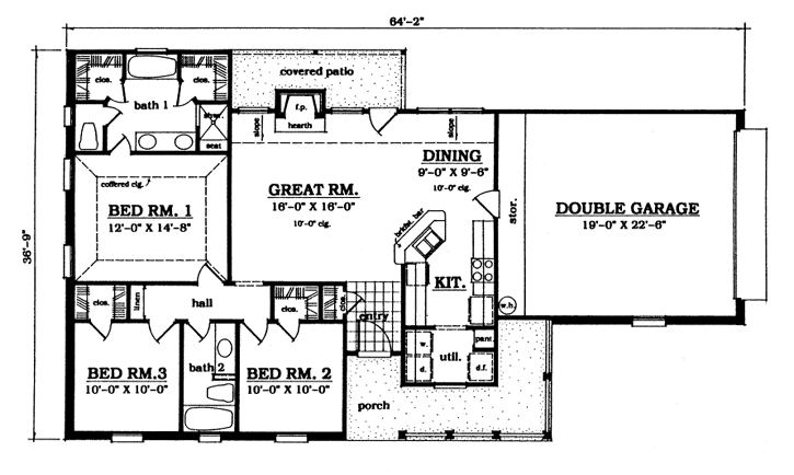 Main Floor Plan: 75-122