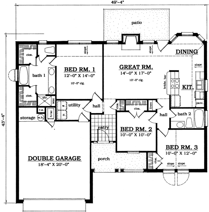 Main Floor Plan: 75-123