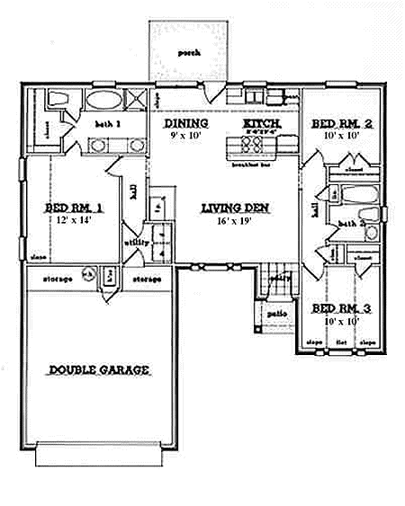 Main Floor Plan: 75-125