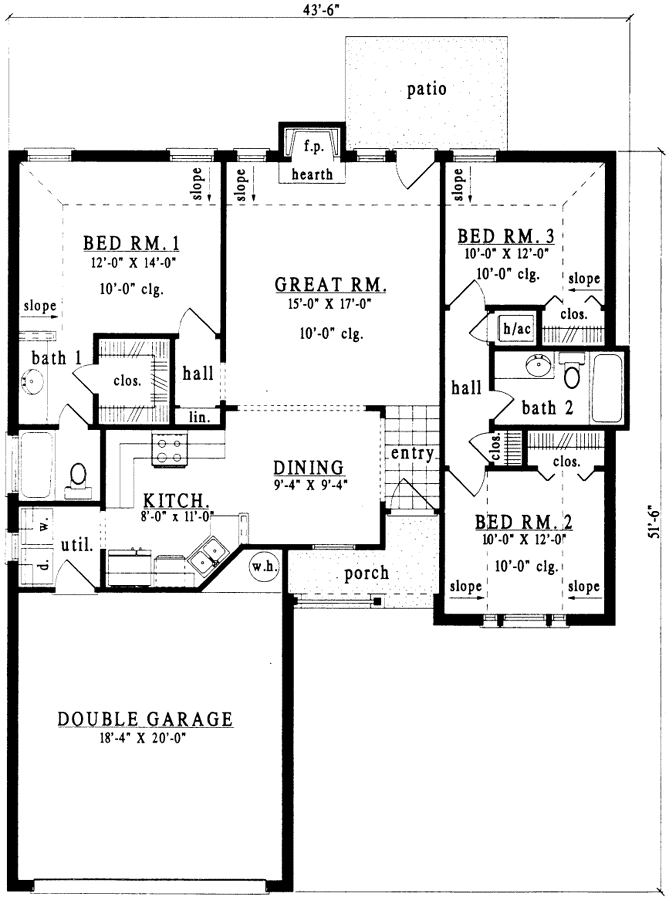 Main Floor Plan: 75-126