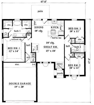 Main Floor Plan: 75-128