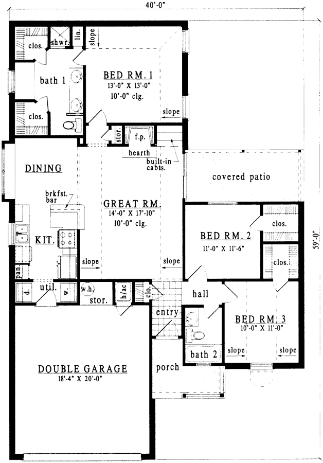 Main Floor Plan: 75-129