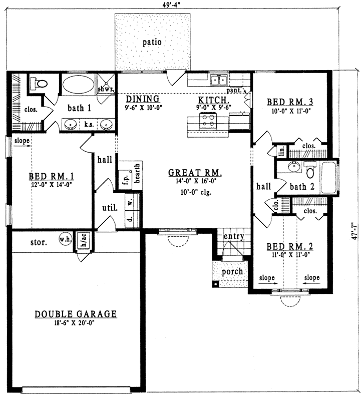 Main Floor Plan: 75-133