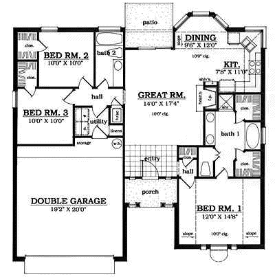 Main Floor Plan: 75-134