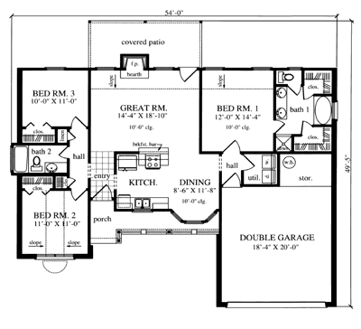 Main Floor Plan: 75-136