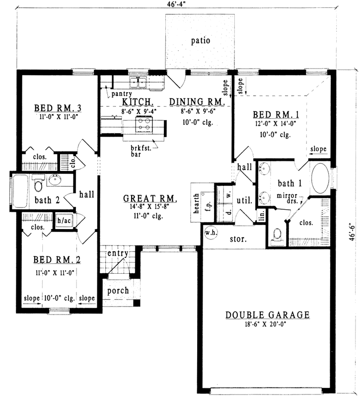 Main Floor Plan: 75-141