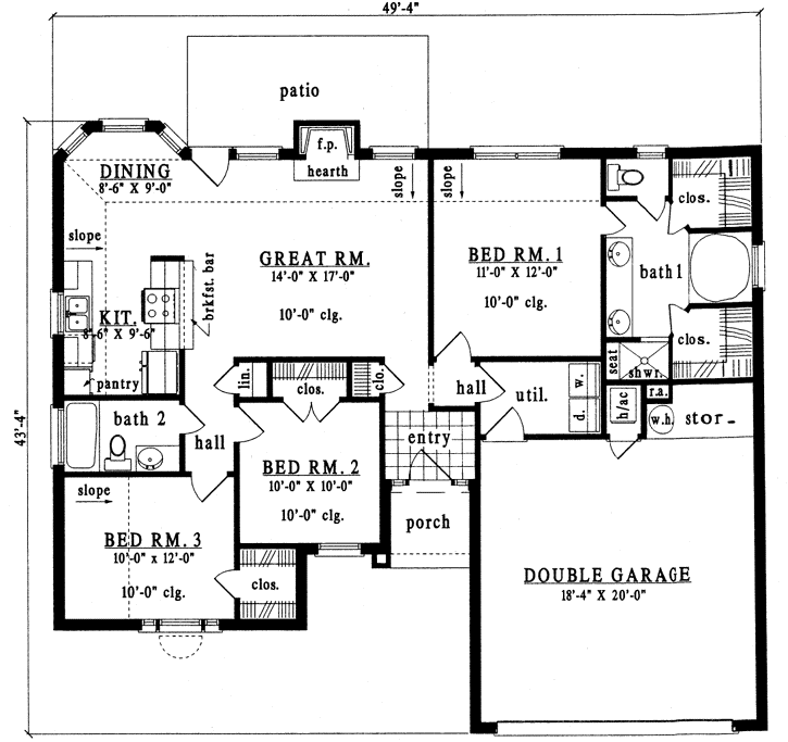 Main Floor Plan: 75-144